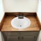 American Built Pro Sink lavatory 1875 in x 1875 in x 7 in Round Shape White Acrylic ABS 1800-2 P1 - alternate 5